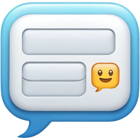 square speech bubble with a list inside emoji