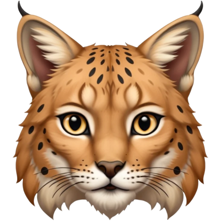 A high-resolution photo-realistic digital illustration of a young lynx, chest upward A high-resolution, photo-realistic digital illustration of a majestic young Eurasian lynx, shown from the shoulder upwards with lynx markings emoji
