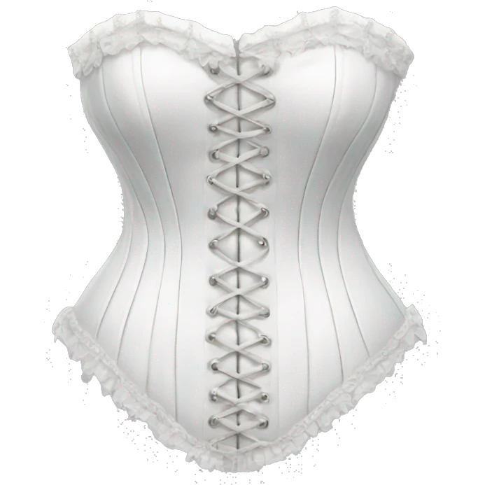 White corset emoji