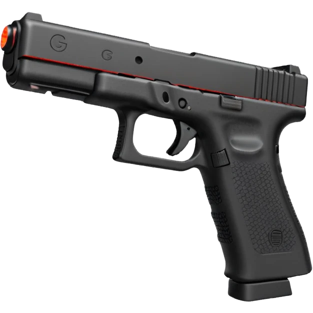 Glock 19 with a red glow lager and a dedicated magazine.  emoji