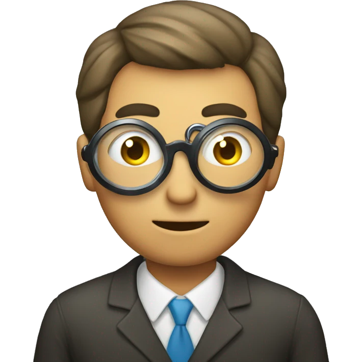 Man with magnifying glass  emoji