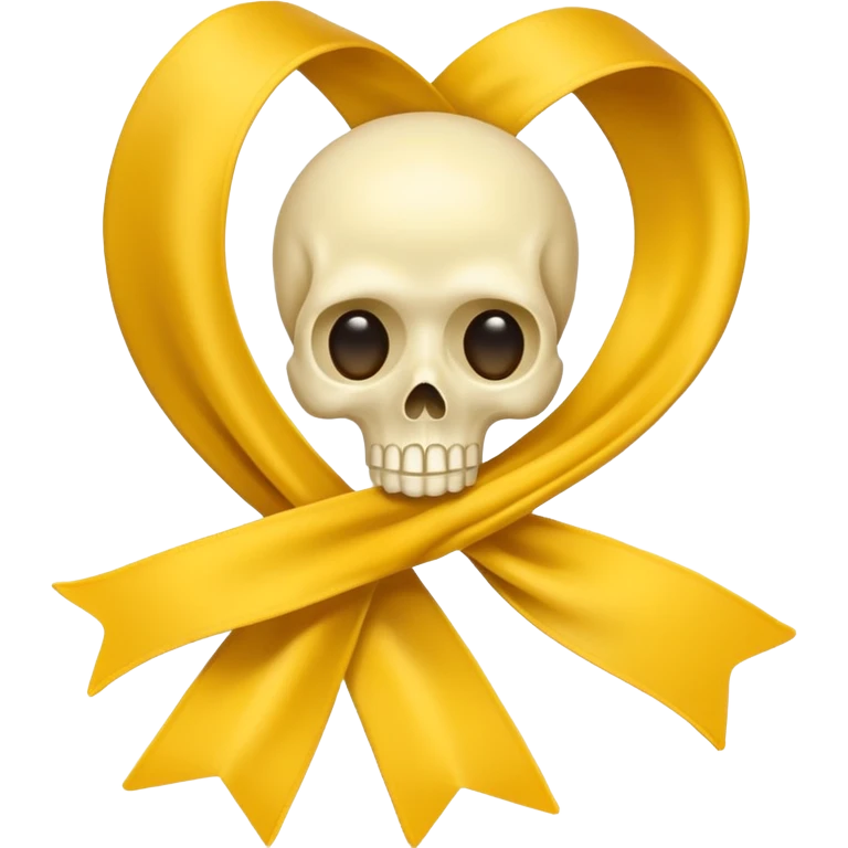 bone cancer ribbon emoji