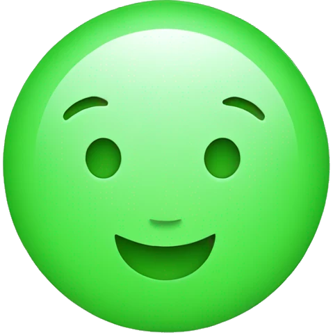 Green colour circle  emoji