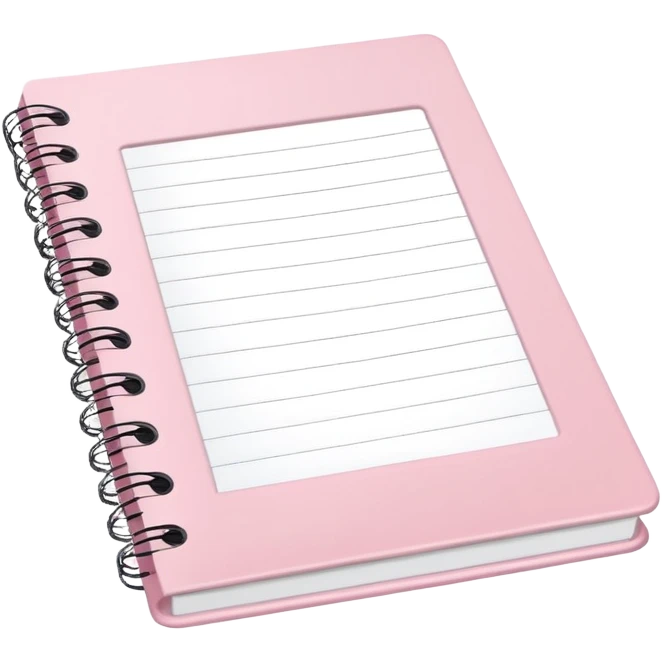 Light pink notebook  emoji