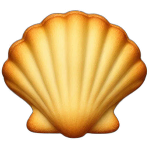 shell-shaped madeleine cake emoji