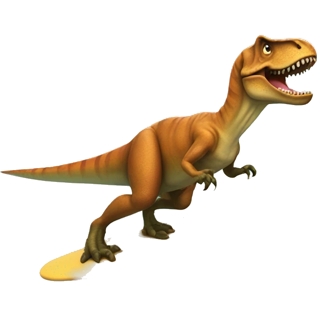 T-Rex surfing  emoji