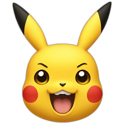 Pikachu face emoji