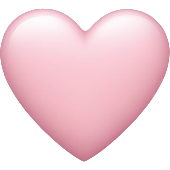 light pink heart emoji