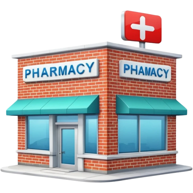 Pharmacy building emoji