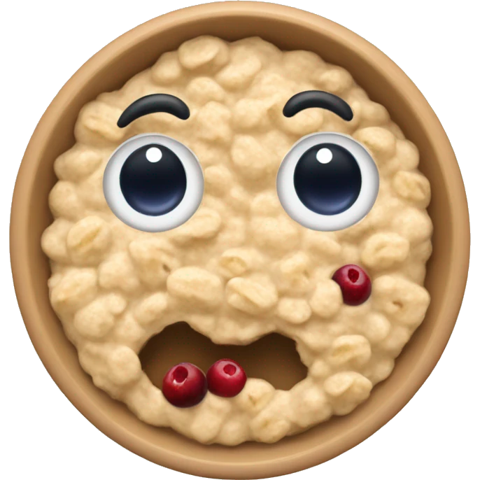 oatmeal with berries emoji