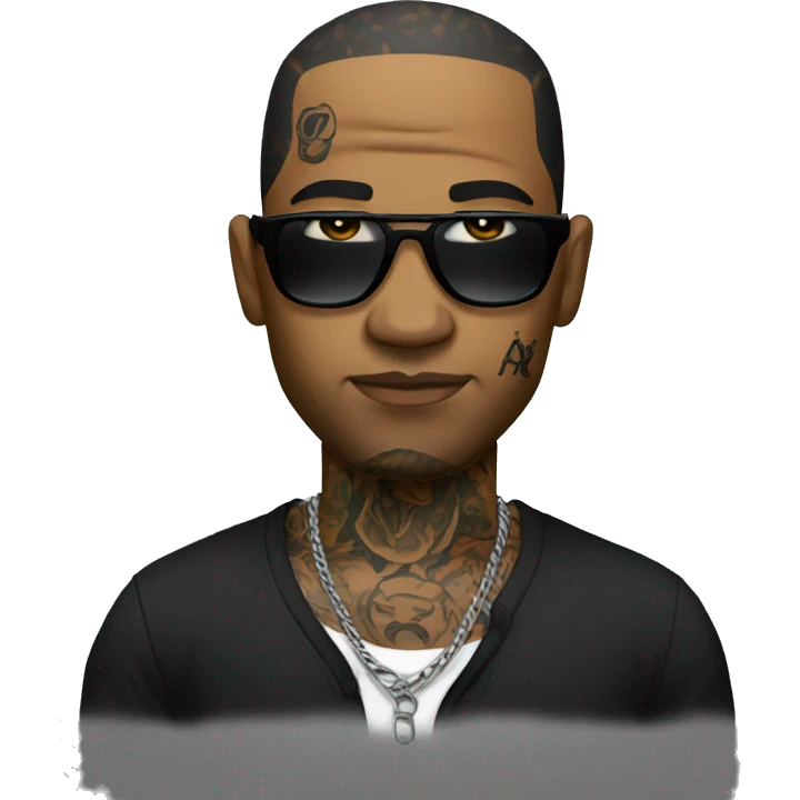 Gangster with tattoos emoji
