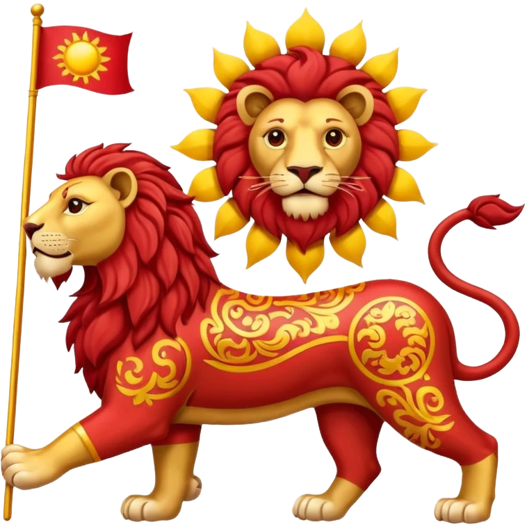 پرچم شیر خورشید اصلی ایران emoji