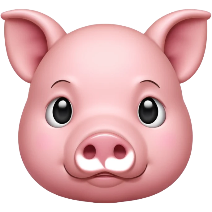 shush pig emoji