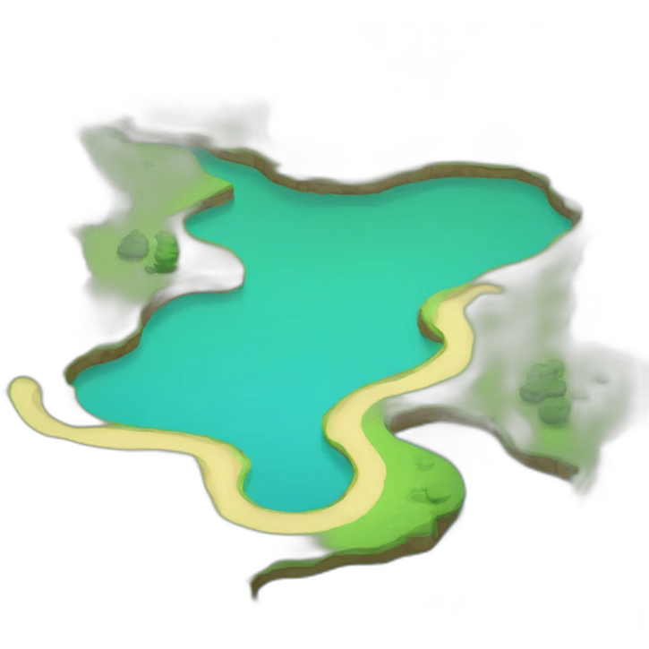 Eight shape lake emoji