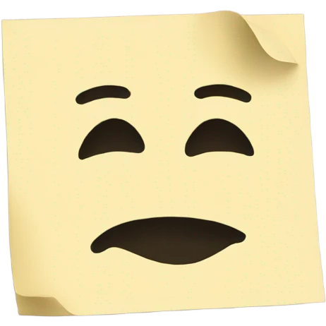 sticky note beige emoji