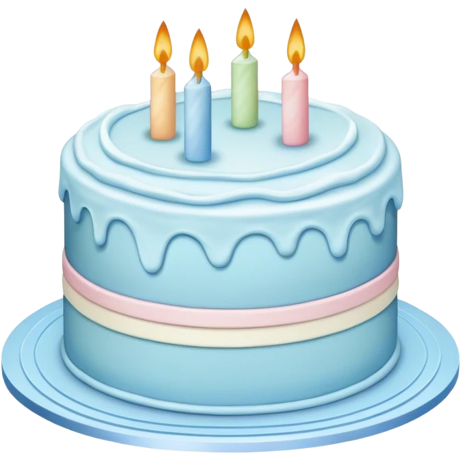 pastel blue cake emoji