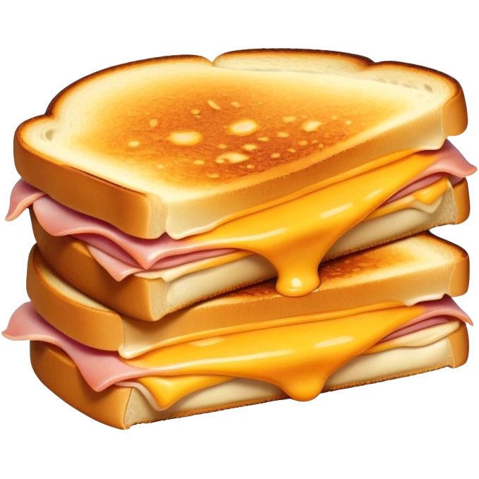 Grilled cheese with ham emoji