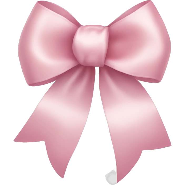 light pink ribbon bow emoji