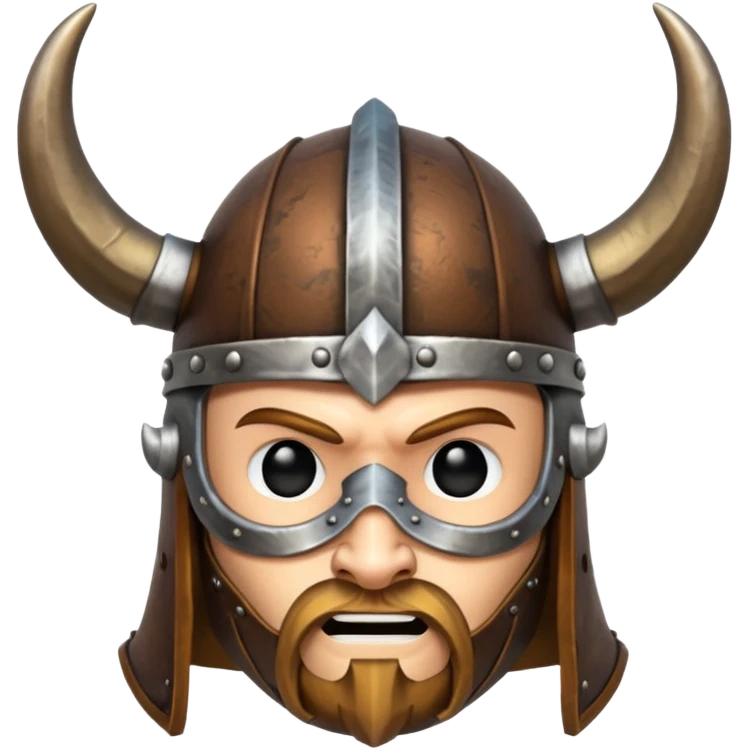 Solo el casco vikingo con cuernos sin cara de persona emoji