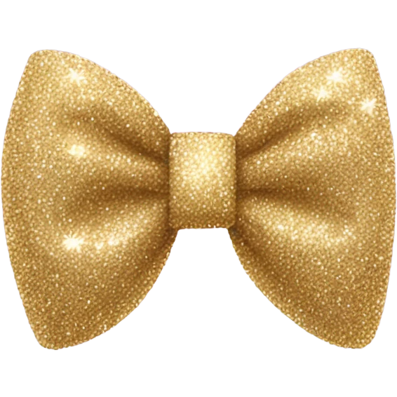 Glittery bow emoji
