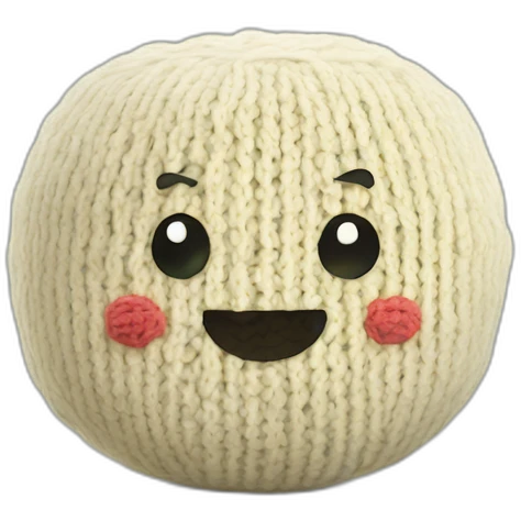 ball of knitted tofu emoji