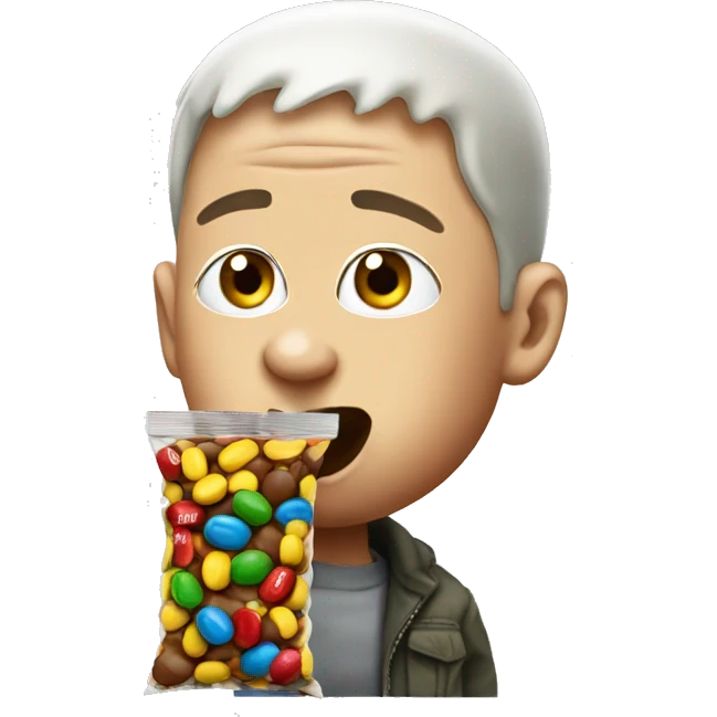 Eminem eating m&ms emoji