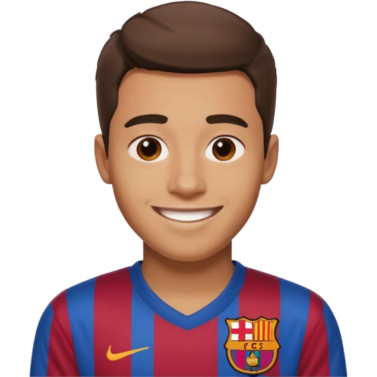 He was born at the age of 16 wearing a Barcelona shirt emoji