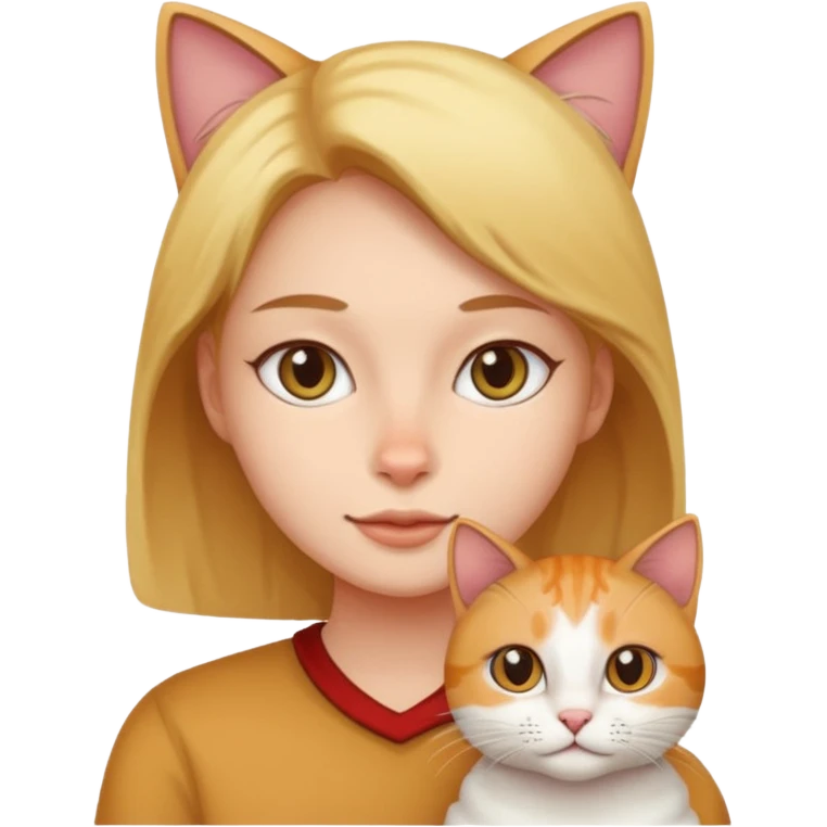 Cat woth a person emoji