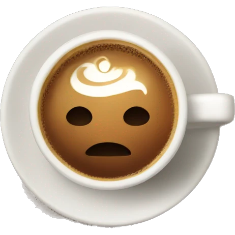Coffee with concha  emoji