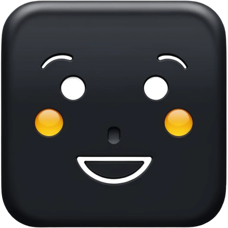 Une noir  emoji