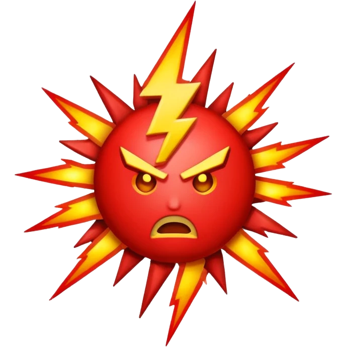 THUNDER red emoji