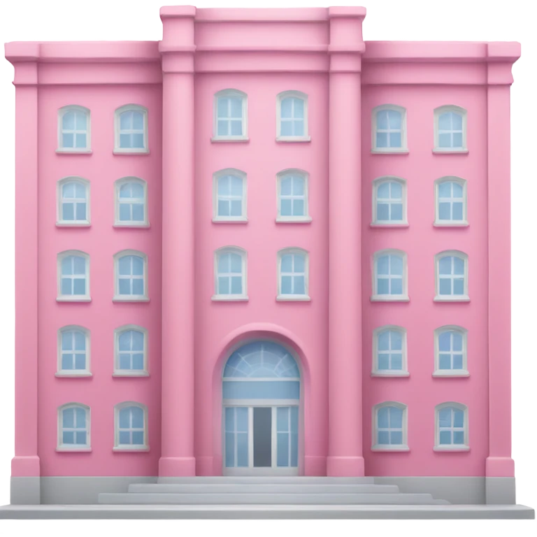 pink institute building emoji