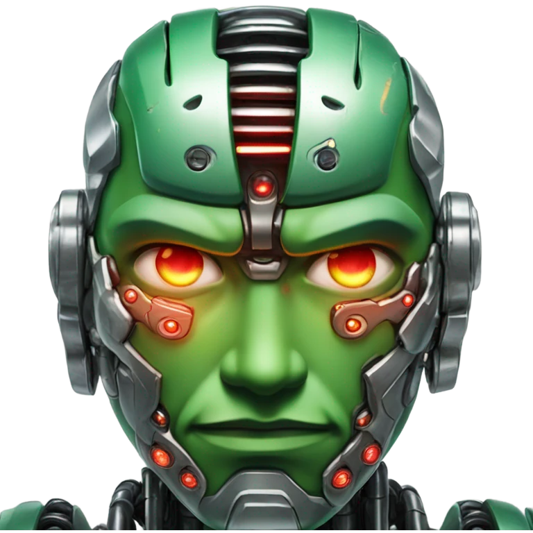 Terminator Hulk Face emoji