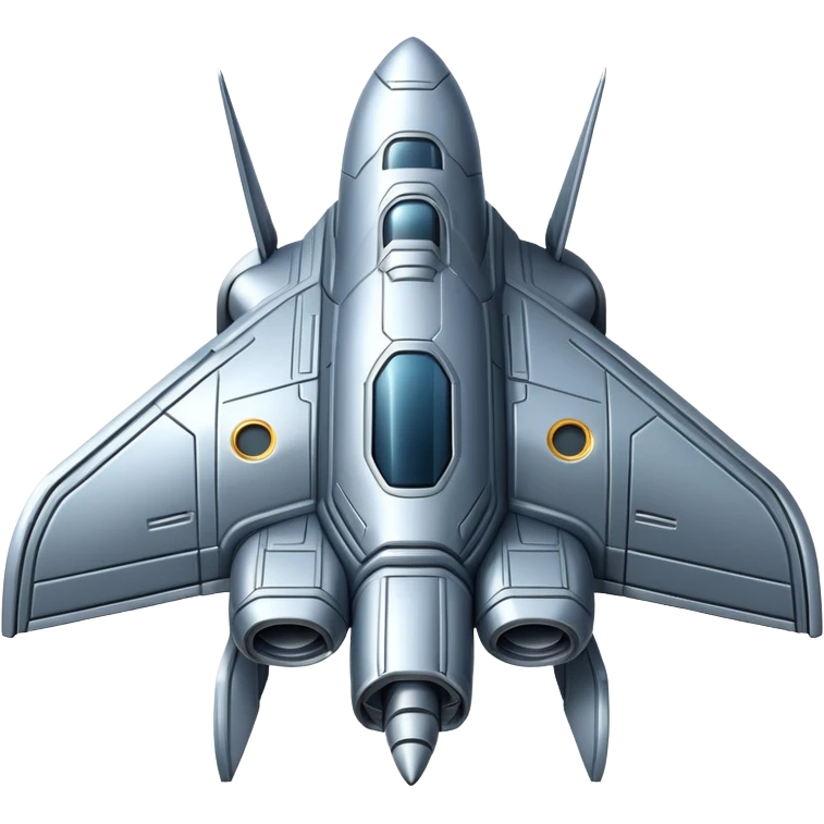 spaceship top view  emoji