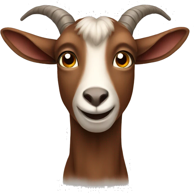 Brown goat emoji