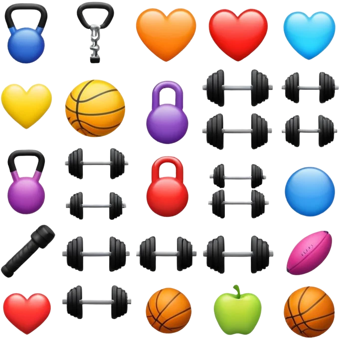 Gym stickers emoji