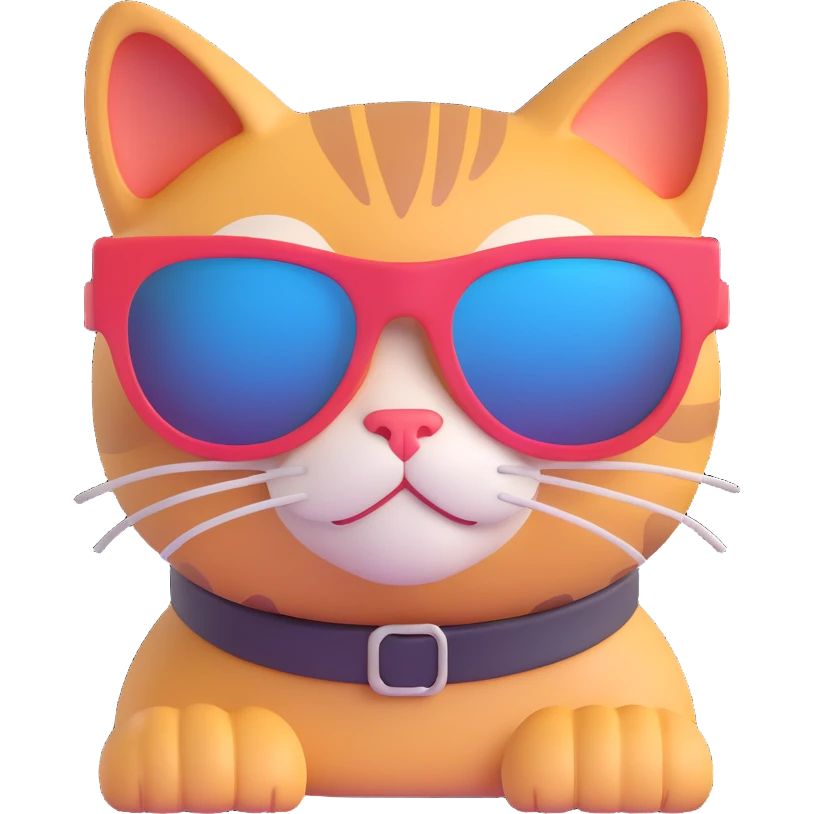 cat wearing sunglasses emoji