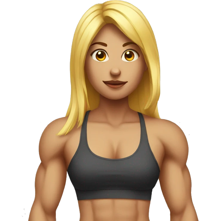Girl muscle emoji