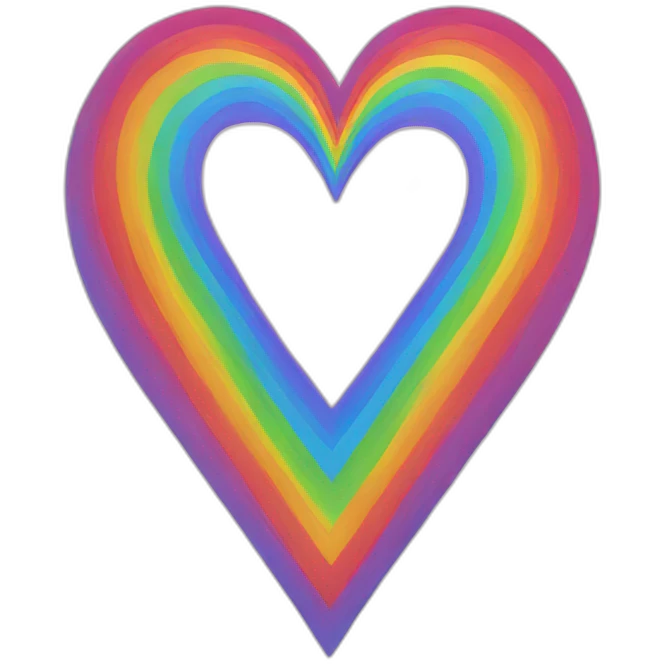 Heart Rainbow emoji
