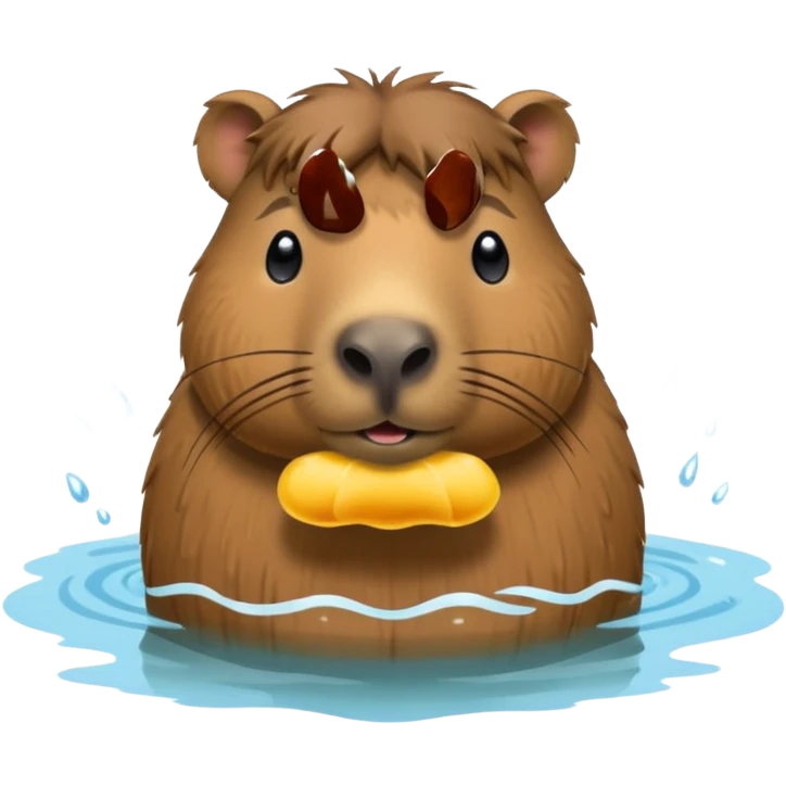 capybara in water emoji
