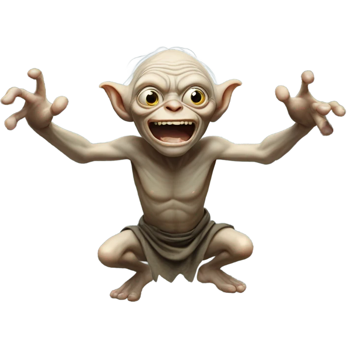 Gollum victory dance emoji