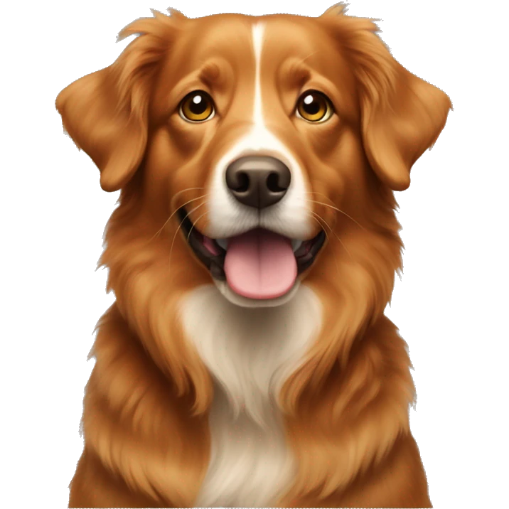 Toller dog  emoji