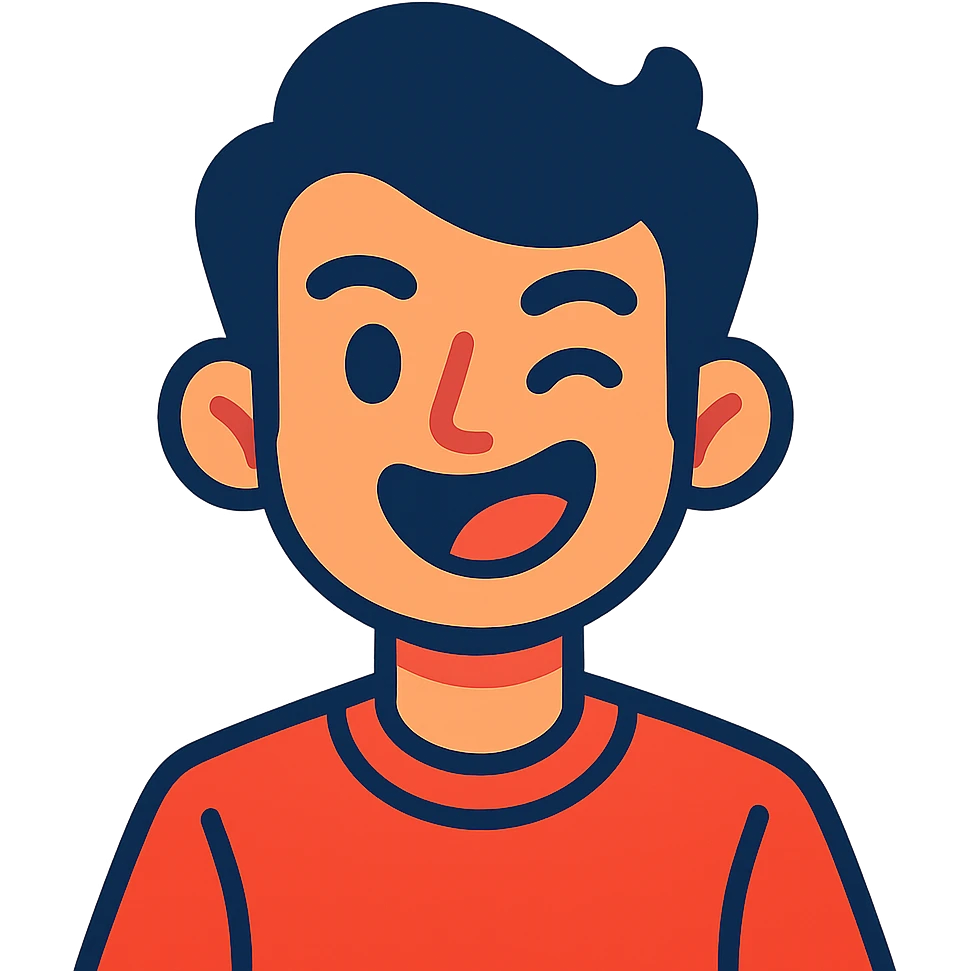 personalized cartoon avatar with playful expression emoji