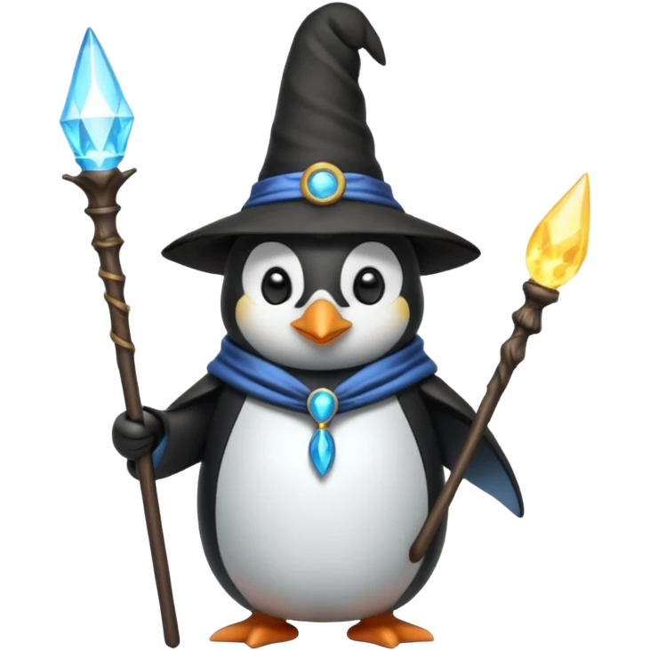 Penguin Wizard emoji