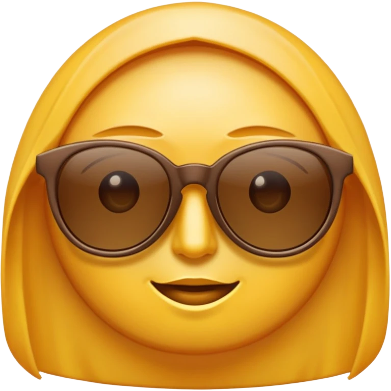 o fată de culoare cu o tigare în mână și ochelari de soare  emoji