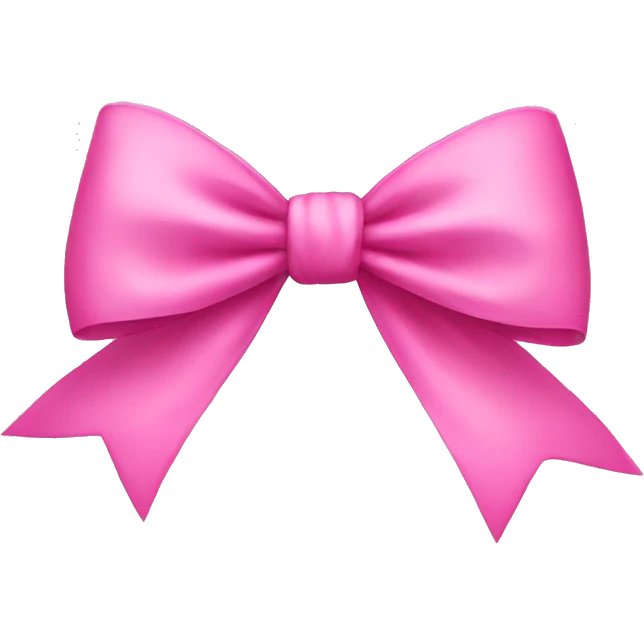 pink bow emoji