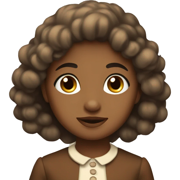 vintage brown cosette emoji