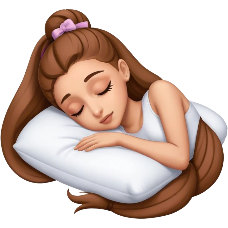 Ariana Grande sleeping emoji
