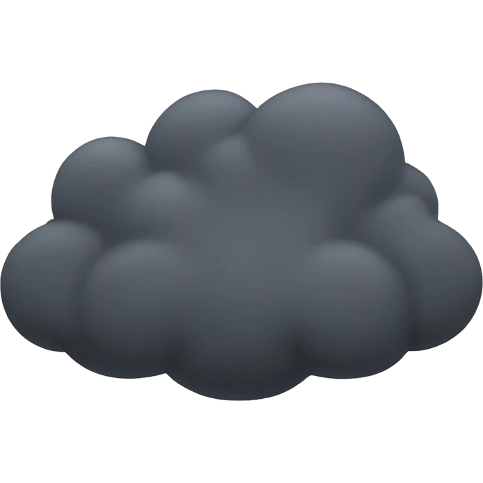 dark cloud hanging over emoji
