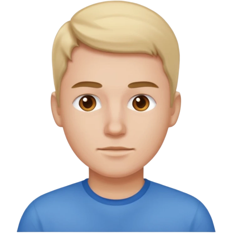 Blu shirt cute emoji